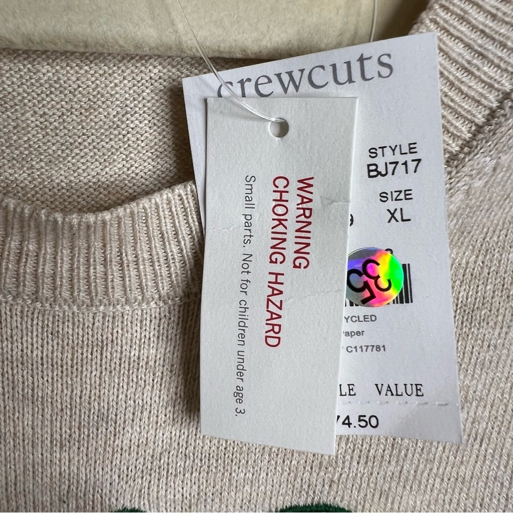 Crewcuts Girls Sequin Pumpkin Teddie Sweater - Picture 12 of 12
